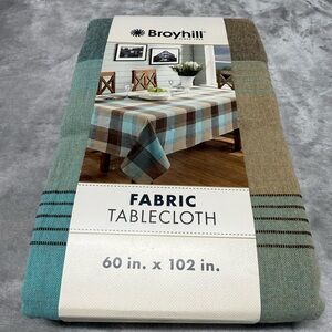 Broyhill Fabric Tablecloth 60”x 102” 100% Cotton